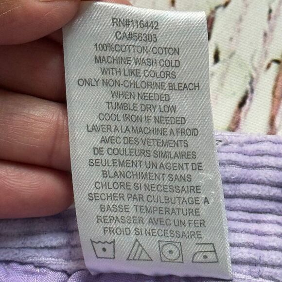 Paterson Made For Play Wide Leg Lavender Corduroy Skate Pants SZ 34 - Picture 11 of 11